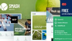 Smash v1.7.0 Tennis WordPress Theme