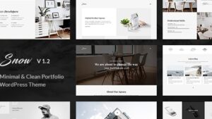 Snow v1.4.2 Minimal & Clean WordPress Portfolio Theme