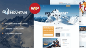 Snow Mountain (v1.4.2) Ski Resort & Snowboard School WordPress Theme