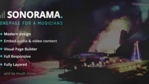 Sonorama v2.5 Music Band & Musician WordPress Theme
