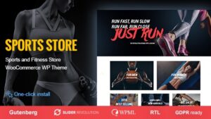 Sports Store (v1.2.8) Sports Clothes & Fitness Equipment Store WP Theme