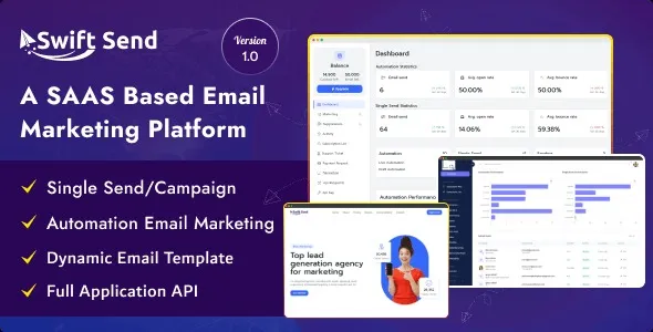 Swift Send v2.6 A SAAS Based Email Marketing Platform