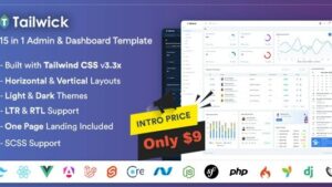 Tailwick (v2.1.0) Tailwind CSS Admin & Dashboard Template