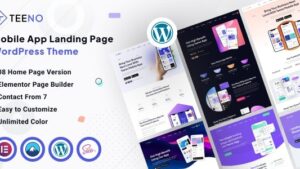 Teeno v1.0 App Landing WordPress Theme