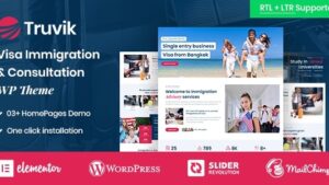 Truvik (v2.0) Immigration Consulting WordPress Theme