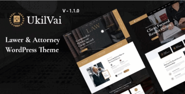 Ukilvai v1.1.7 Lawyer & Attorney WordPress Theme