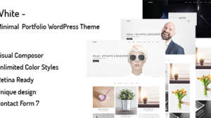 White (v5.0) Minimal Portfolio WordPress Theme