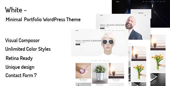White (v5.0) Minimal Portfolio WordPress Theme