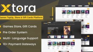 Xtora v1.1.0 Games TopUp, Store & Gift Cards Seller with Preorder Management