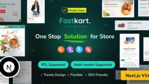 Fastkart v1.0.1 Single or Multivendor Ecommerce with React Next JS & Laravel REST API