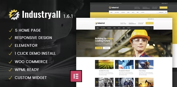 Industryall (v1.0.0) Industrial & Factory WordPress Theme