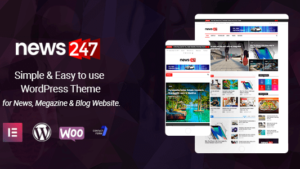 News247 (v3.0.2) News Magazine WordPress Theme Nulled