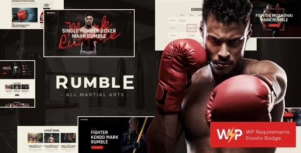 Rumble v1.3.1 Boxing & Mixed Martial Arts Fighting WordPress Theme