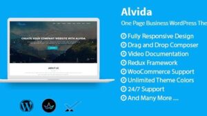 Alvida v1.3 One Page Business WordPress Theme