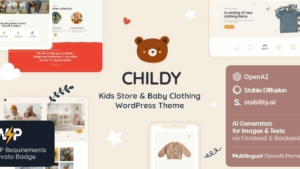 Childy (v1.7.0) Kids Store & Baby Clothing WordPress Theme