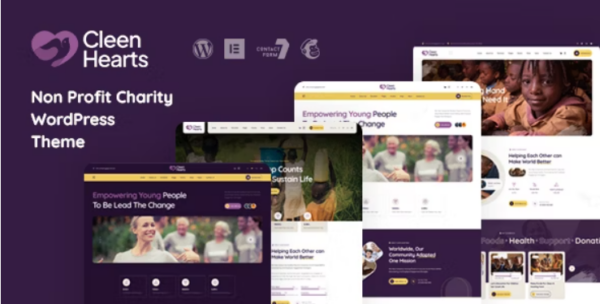 Cleenhearts (v1.2) Non Profit Charity WordPress Theme