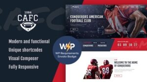 Conquerors v1.2.13 American Football & NFL WordPress Theme