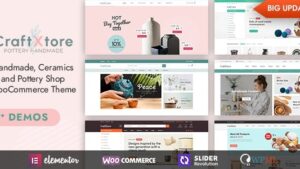 CraftXtore (v1.7) Handmade, Ceramics and Pottery Shop WooCommerce Theme