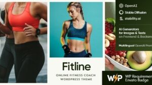 FitLine v1.7.0 Online Fitness Coach WordPress Theme