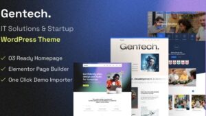 Gentech v1.0.0 IT Solutions & Startup WordPress Theme
