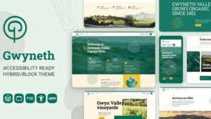 Gwyneth v1.0.7 Accessible Full Site Editing WordPress Block Theme