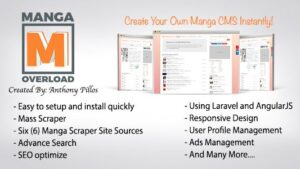 ILoveMangaOverload CMS v1.7.1 PHP Scripts