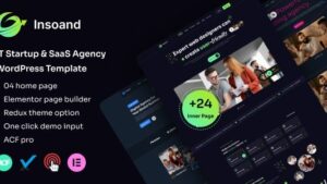 Insoand v1.0.0 IT Startup & SaaS Agency WordPress Theme