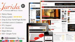 Jarida (v2.4.8) Responsive WordPress News, Magazine, Blog