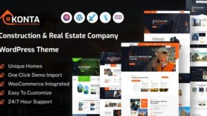 Konta (v1.1.0) Construction and Real Estate Company WordPress Theme