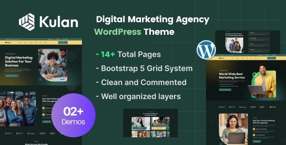 Kulan v1.0 Digital Marketing Agency WordPress Theme