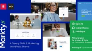 Markty v1.6.0 SMM & Marketing WordPress Theme