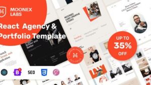 Moonex (v1.3) React Agency & Portfolio Template