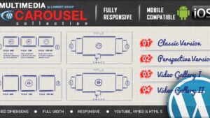 Multimedia Responsive Carousel with Image Video Audio Support (v2.6) WordPress Plugin