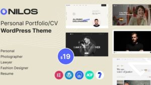Nilos v1.0 Personal Portfolio WordPress Theme