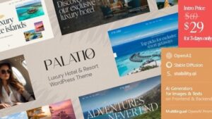Palatio v1.6.0 Luxury Hotel & Resort WordPress Theme