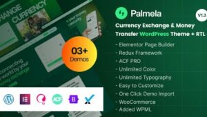 Palmela v1.5 Online Banking & Money Transfer WordPress Theme (Activated)