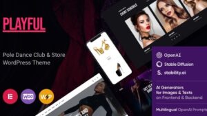 Playful (v1.22) Pole Dance Club & Store WordPress Theme (Activated)