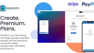 Premium subscription v2.1.8 Droppy online file transfer and sharing