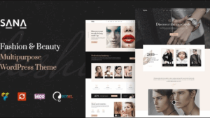 Sana (v1.3.3) Fashion Stylist, Beauty Salon and Makeup Artist WordPress Theme