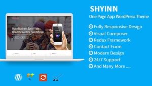 Shyinn (v1.4) One Page App WordPress Theme