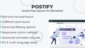 Postify v1.0.0 Smart Post Layout for Elementor