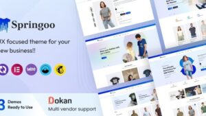 Springoo v1.0.4 Fashion & T-shirt WooCommerce WordPress Theme