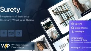 Surety (v1.3.0) Finance WordPress Theme