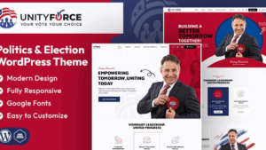 UnityForce v1.0 Politics & Election WordPress Theme
