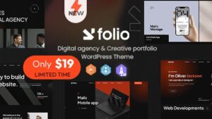 Webfolio (v1.0.3) Creative Portfolio & Digital Agency WordPress Elementor Theme