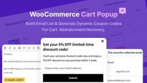 WooCommerce Cart Popup v1.0 For Cart Abandonment Recovery