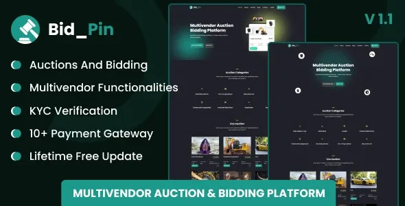 Bid_Pin - Multivendor Auction & Bidding Platform v1.1