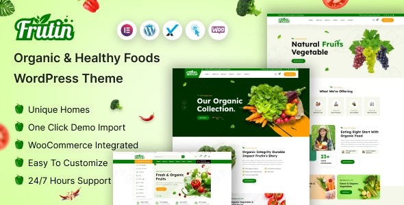 Frutin (v1.0.0) Organic & Healthy Food WordPress Theme