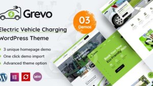 Grevo v1.8 Electric Vehicle Charging WordPress Theme
