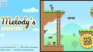 Melody’s Adventure v1.0 HTML5 Platform game
